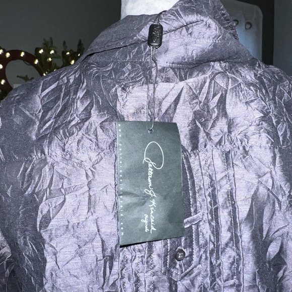 Patterson J Kincaid Originals Oxford Dress - medium shimmery grey lined - Picture 6 of 11